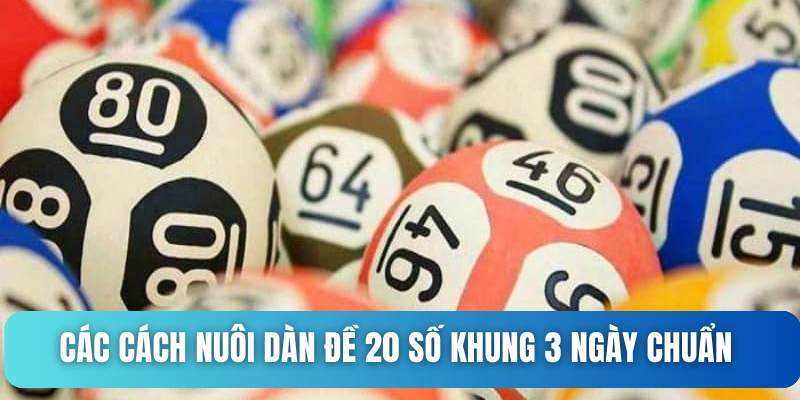 Các cách nuôi dàn đề 20 số khung 3 ngày chuẩn xác